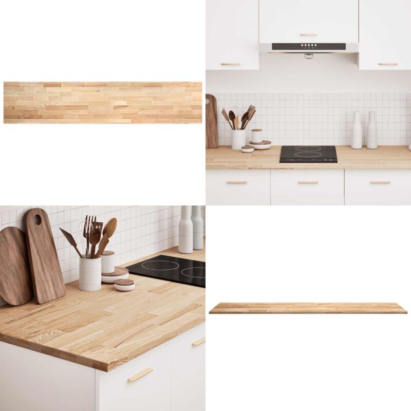 Plan de travail de cuisine bois de chêne massif rectangulaire - Vidaxl