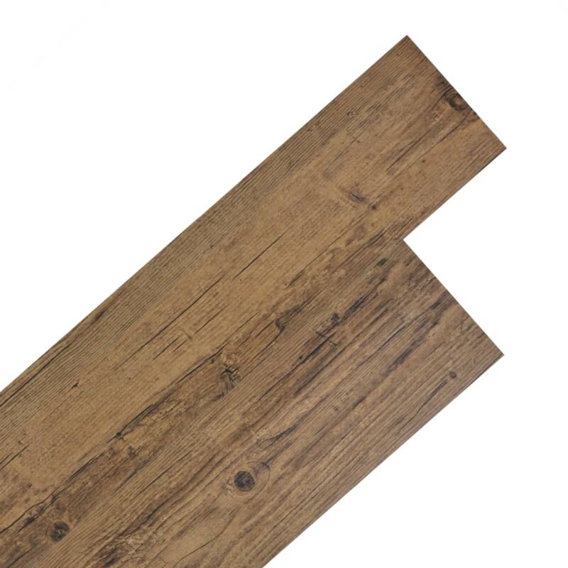 Planches de plancher autoadhésives 2,51 m² 2 mm Marron noyer vidaXL