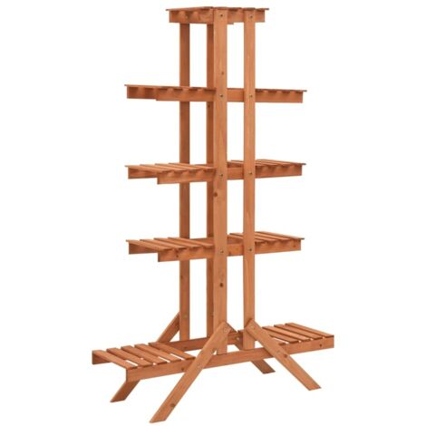 vidaXL Plant Stand 83x25x132 cm Solid Firwood