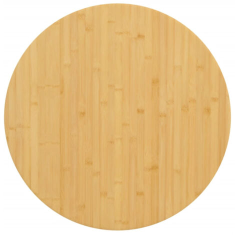 Vidaxl – Plateau de table en bambou 60x1,5 cm – Finition vernie – Compatible avec divers pieds de table – Pour tables basses et d'appoint