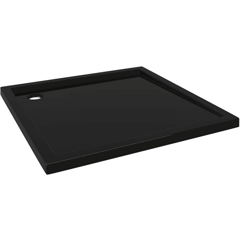 

Plato de ducha cuadrado de ABS negro 90x90 cm - Negro - Vidaxl