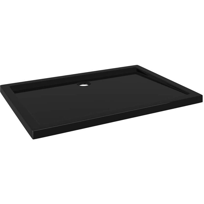

Plato de ducha rectangular negro ABS 80x110 cm - Negro - Vidaxl