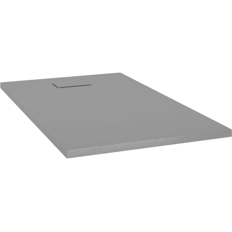 

vidaXL Plato de ducha SMC gris 120x70 cm - Gris