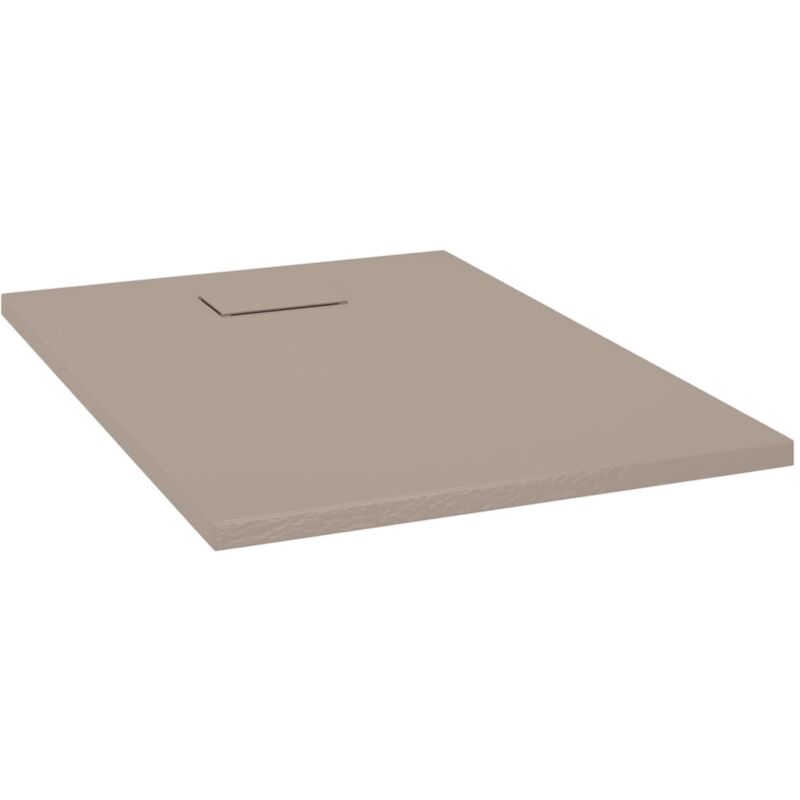 

vidaXL Plato de ducha SMC marrón 100x70 cm - Marrón