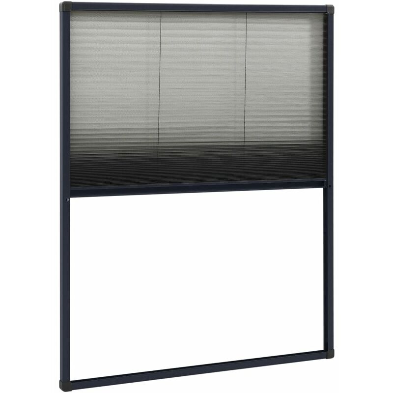 Vidaxl - Plisse Insect Screen For Windows Aluminium Anthracite 60x80cm