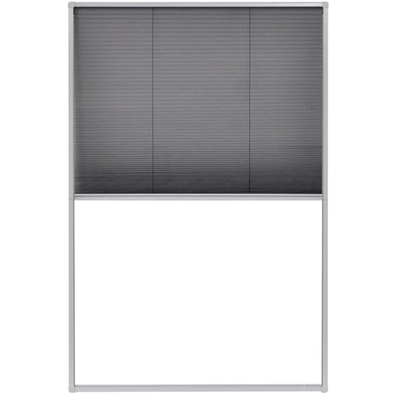 Plisse Insect Screen For Windows Aluminium 80x120 Cm Vidaxl