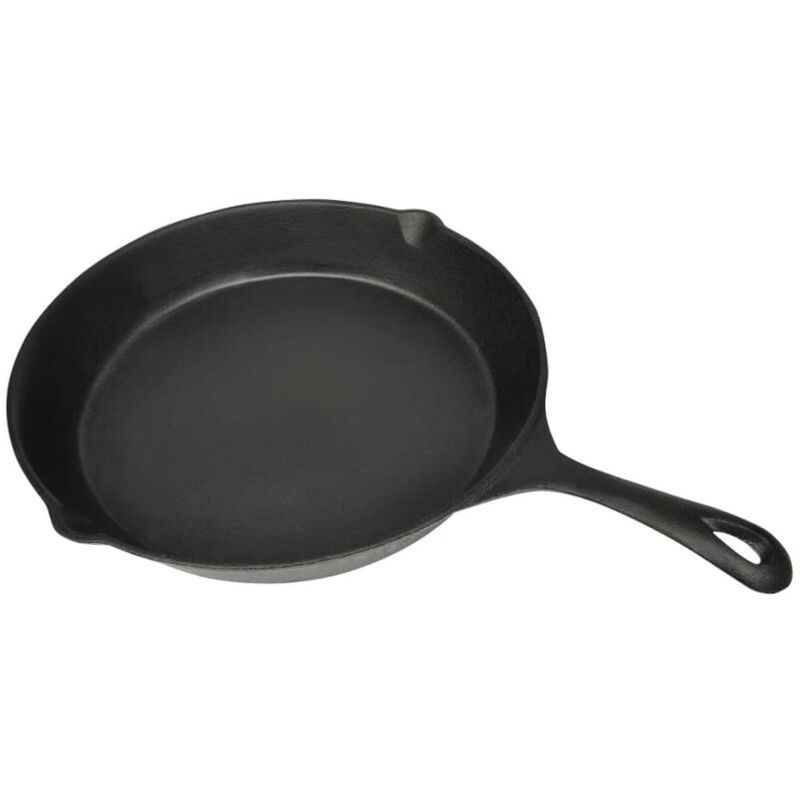 Poêle de gril Fonte 30 cm Ronde vidaXL