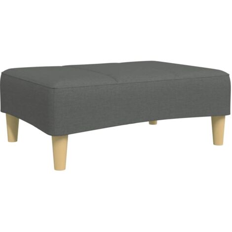 vidaXL Poggiapiedi Grigio Scuro 77x55x31 cm in Tessuto