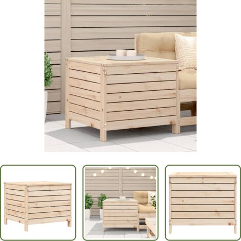 vidaXL Poggiapiedi in legno -  Poggiapiedi da Giardino 62x63,5x53,5 cm Legno Massello di Pino