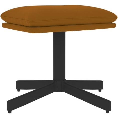 vidaXL Poggiapiedi Marrone 60x60x36 cm in Velluto