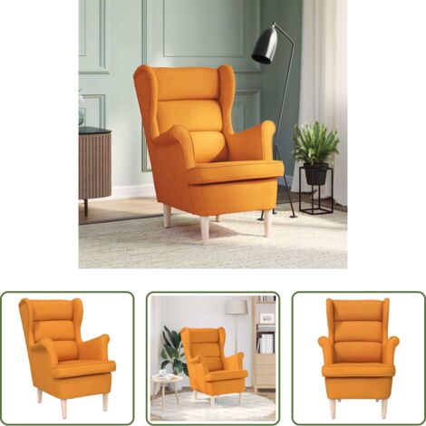 vidaXL Poltrona comfort -  Poltrona Giallo Scuro 74x84x100 cm in Tessuto