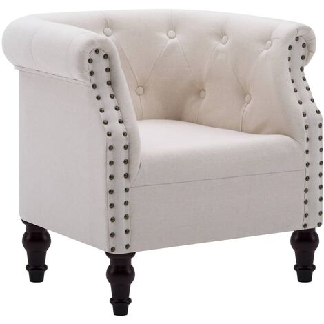 vidaXL Poltrona Chesterfield Imbottita Morbida Relax Comoda Schienale Ergonomico Cabriolet con Gambe Sedia con Braccioli Blu in Tessuto