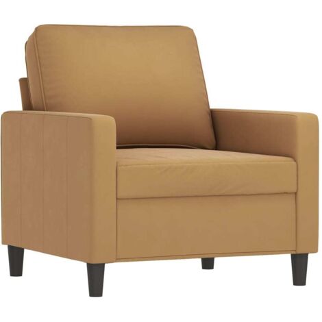 vidaXL Poltrona Marrone 60 cm Velluto