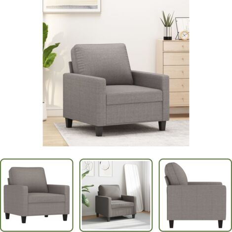 vidaXL Poltrona moderna -  Poltrona Tortora 60 cm in Tessuto