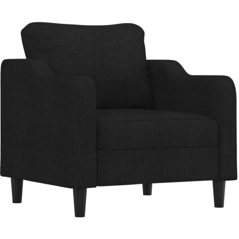 vidaXL Poltrona Nera 60 cm in Tessuto