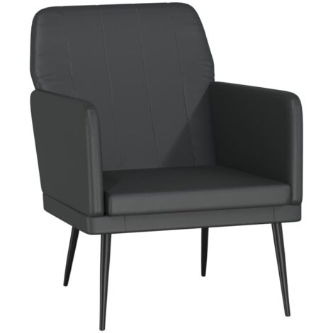 vidaXL Poltrona Nera 61x78x80 cm Similpelle