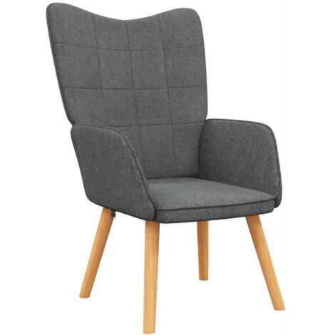 vidaXL Poltrona Relax Grigio Scuro in Tessuto