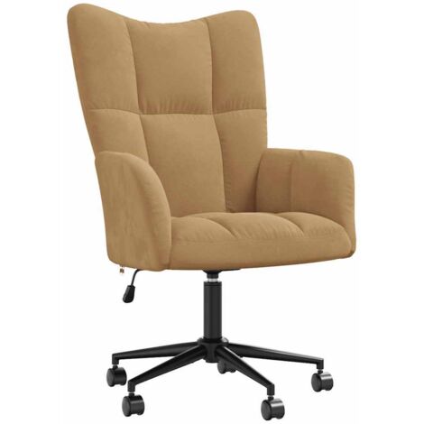 vidaXL Poltrona Relax Marrone in Velluto