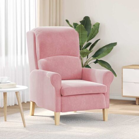 vidaXL poltrona Rosa 76 x 94 x 102 cm Velluto