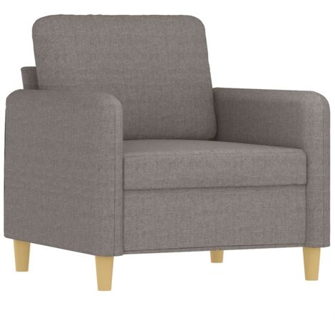 vidaXL Poltrona Tortora 60 cm in Tessuto