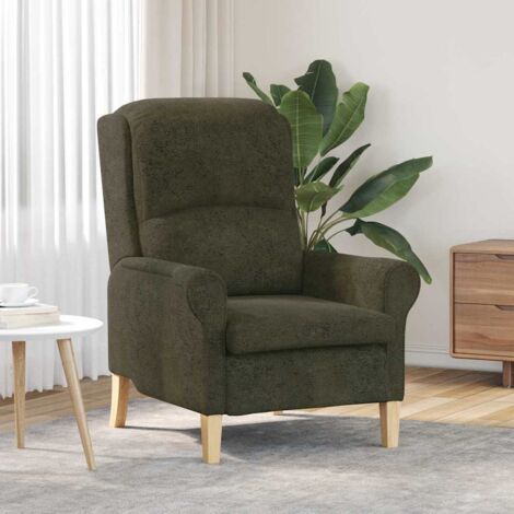 vidaXL poltrona Verde militare 76 x 94 x 102 cm Pelle sintetica