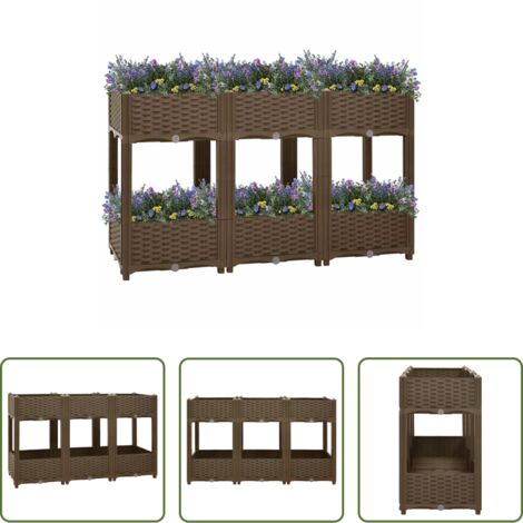 vidaXL Polypropylen -  Hochbeet 120x40x71 cm Polypropylen