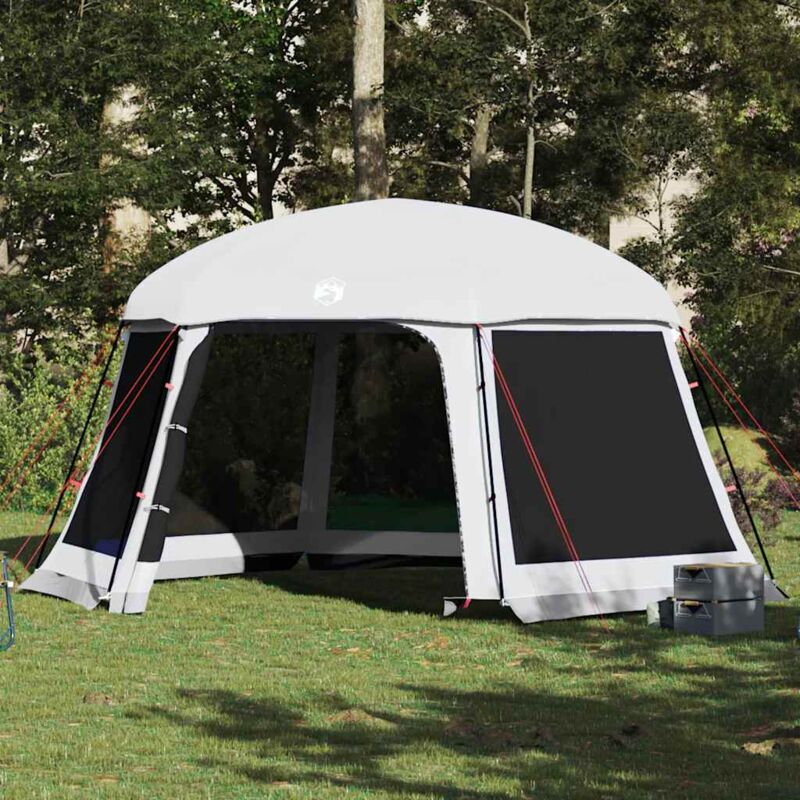 Maisonchic - Poolzelt Mit Abnehmbarem Überzelt Netzwänden Grau 512x458cm Vidaxl765621