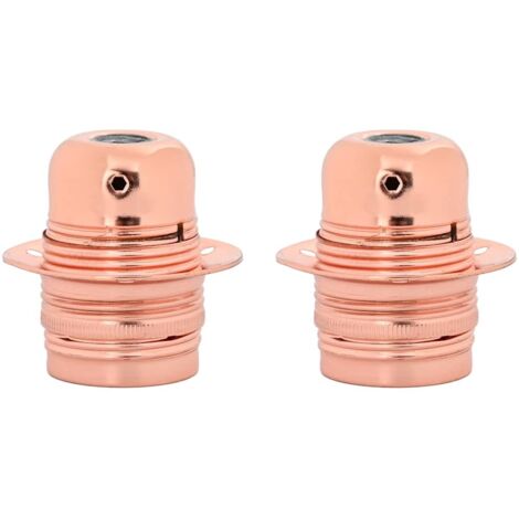 vidaXL Portalampada 2 pz Oro Rosa E27