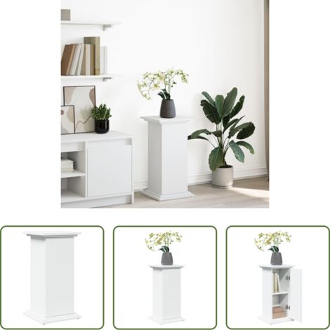vidaXL Portaoggetti -  Supporto Espositivo Portaoggetti Bianco 31x30x60 cm Truciolato