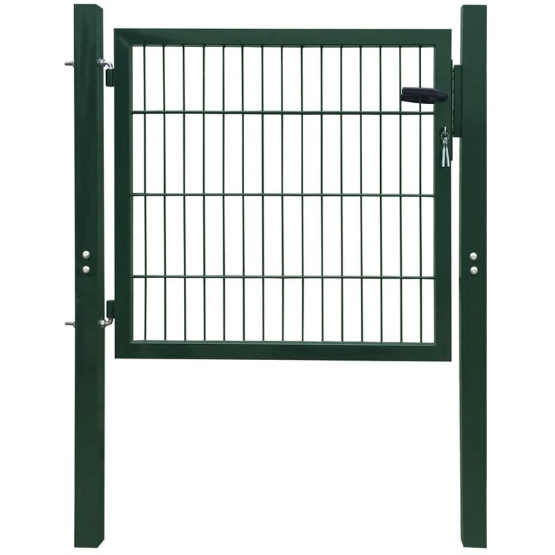 Vidaxl - Portillon Acier Vert 105x150 cm