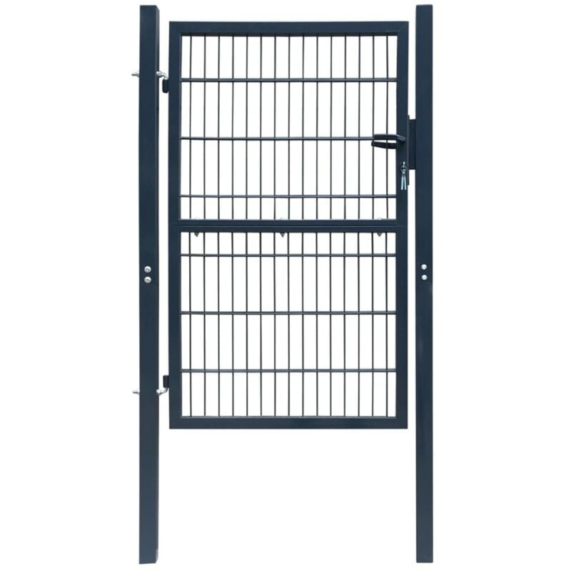 Portillon 2D (simple) Gris anthracite 106x170 cm