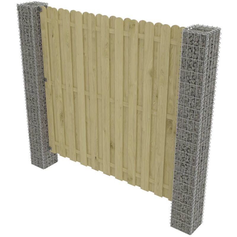 

Postes de gaviones jardín 2 uds acero galvanizado 20x20x190 cm - Plateado - Vidaxl