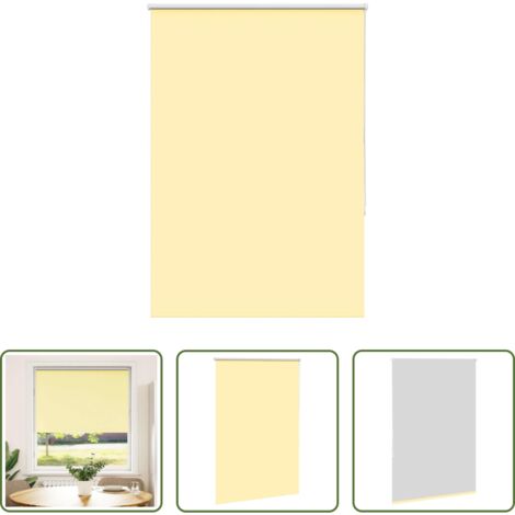 vidaXL Privacidad -  Estor Enrollable Opaco Amarillo 105x150 cm Tela Ancho 100,7 cm