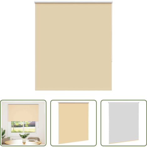 vidaXL Privacidad -  Estor Enrollable Opaco Beige 135x150 cm Tela Ancho 131,6 cm