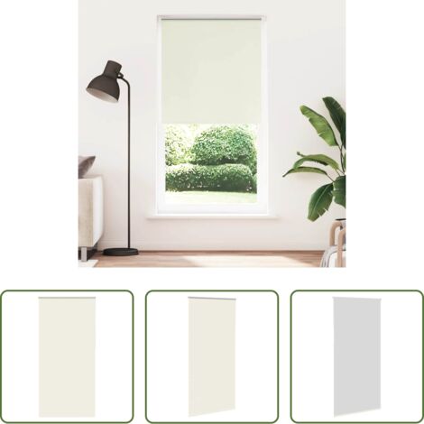vidaXL Privacidad -  Estor Enrollable Opaco Blanco Roto 100x230cm Tela Ancho 95,7cm