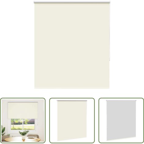 vidaXL Privacidad -  Estor Enrollable Opaco Blanco Roto 120x175cm Tela Ancho 116,6cm