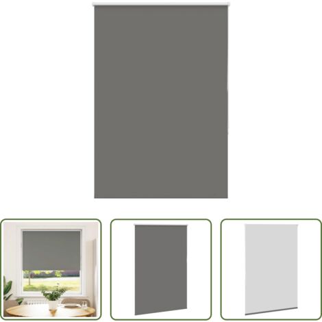vidaXL Privacidad -  Estor Enrollable Opaco gris 105x175 cm Tela Ancho 100,7 cm