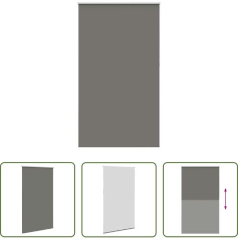 vidaXL Privacidad -  Estor Enrollable Opaco gris 140x210 cm Tela Ancho 136,6 cm
