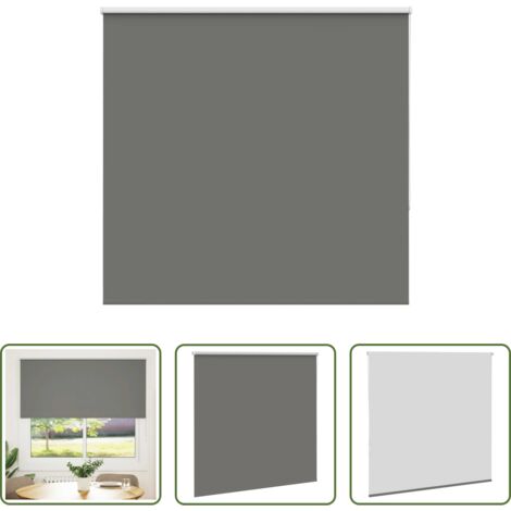 vidaXL Privacidad -  Estor Enrollable Opaco gris 160x175 cm Tela Ancho 156,6 cm
