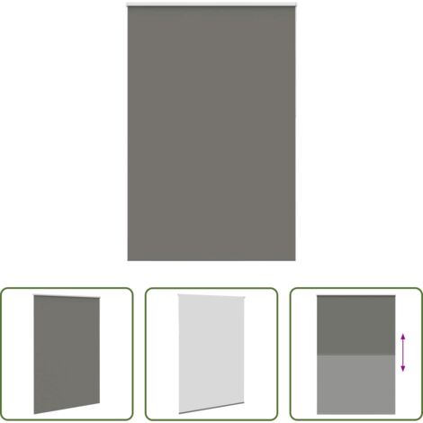 vidaXL Privacidad -  Estor Enrollable Opaco gris 160x210 cm Tela Ancho 156,6 cm