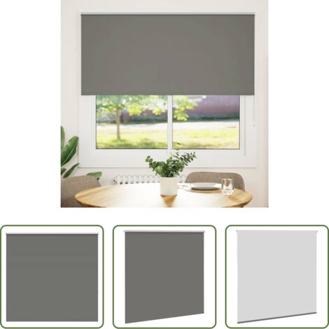 vidaXL Privacidad -  Estor Enrollable Opaco gris 165x150 cm Tela Ancho 161,6 cm