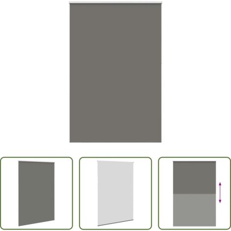 vidaXL Privacidad -  Estor Enrollable Opaco gris 165x210 cm Tela Ancho 161,6 cm
