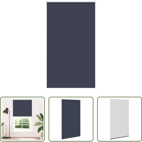 vidaXL Privacidad -  Estor Enrollable Opaco Marino 135x230cm Tela Ancho 131,6cm