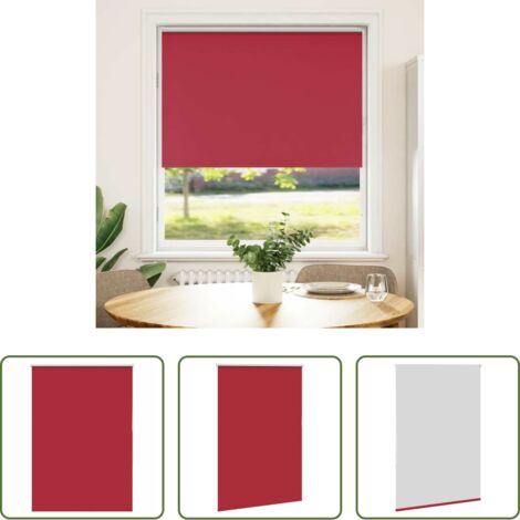 vidaXL Privacidad -  Estor Enrollable Opaco Rojo 105x150 cm Tela Ancho 100,7 cm
