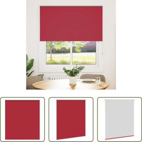 vidaXL Privacidad -  Estor Enrollable Opaco Rojo 135x150 cm Tela Ancho 131,6 cm