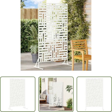vidaXL Privacidad exterior -  Pantalla de Privacidad 100 x 50 x 180 cm Acero