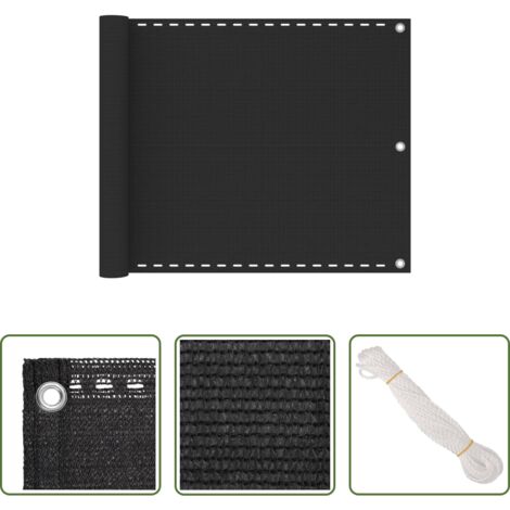 vidaXL Privacy balcone - Paravento da Balcone Antracite 75x300 cm in HDPE