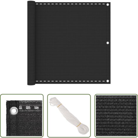 vidaXL Privacy balcone -  Paravento da Balcone Antracite 90x300 cm in HDPE