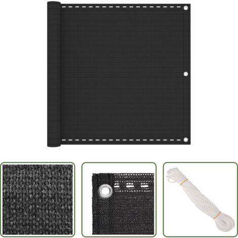vidaXL Privacy balcone -  Paravento da Balcone HDPE 90x400 cm Antracite