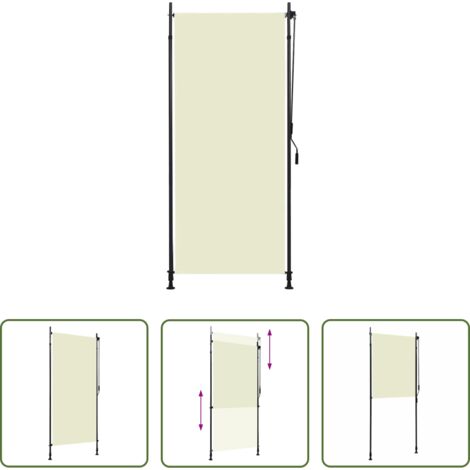vidaXL Privacy balcone -  Tenda a Rullo per Esterni 100x270 cm Crema